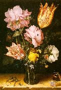 Berghe, Christoffel van den Bouquet of Flowers on a Stone Ledge USA oil painting artist